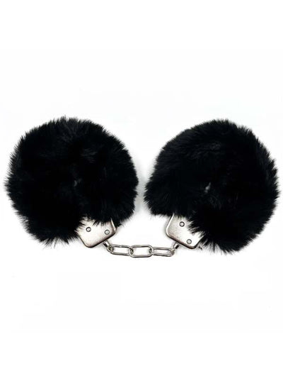 fluffy metal hand cuffs adds soft texture to your playtime 